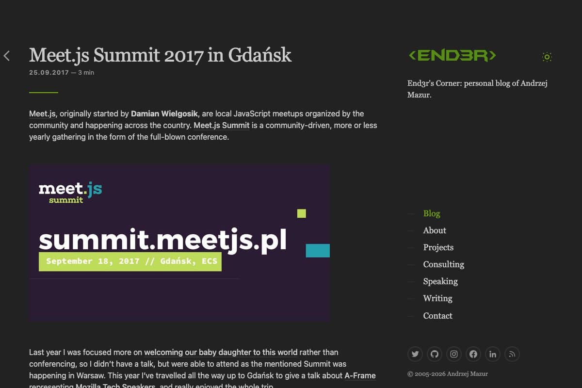 Meet.js Summit 2017 in Gdańsk